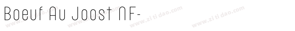 Boeuf Au Joost NF字体转换